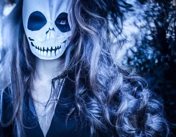 Eerie Ghost Face Digital Art