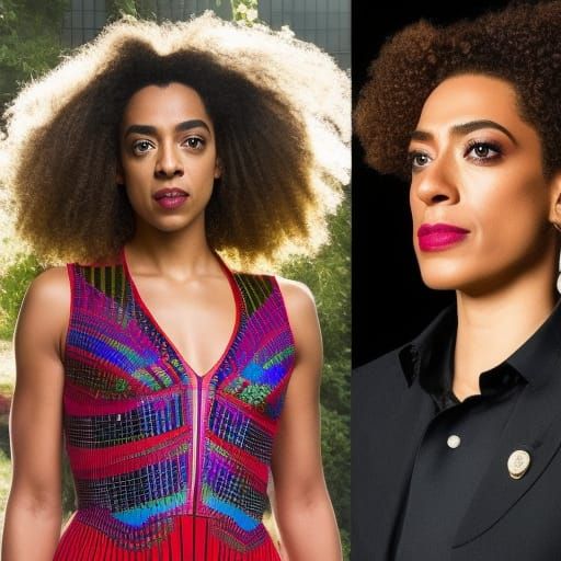 Pearl Mackie as Bill Potts: Hyperrealistic Portrait