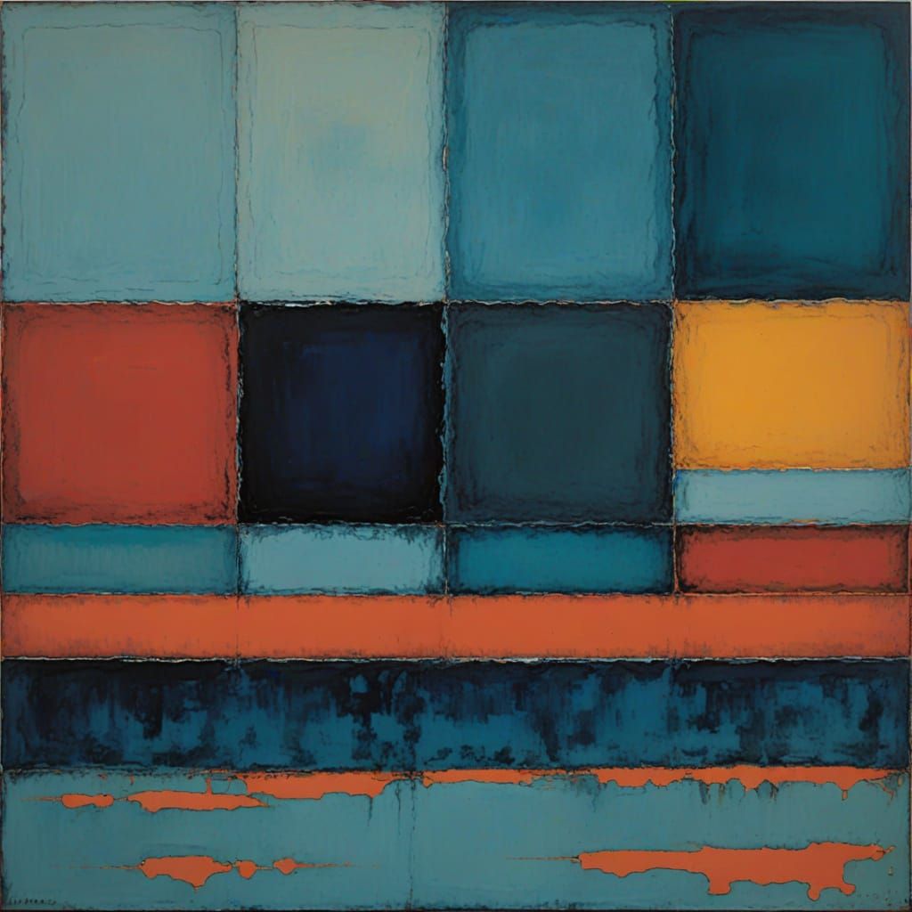 Surreal Abstract Celestial Landscape in Minimalist Style