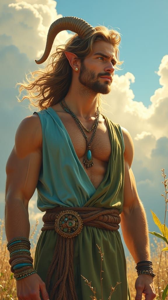 Majestic Satyr in Divine Sunshine