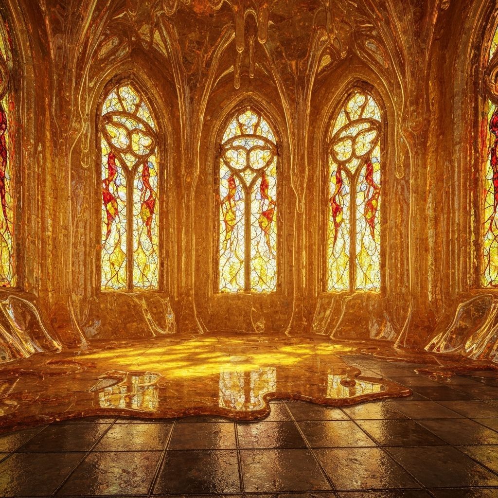 Honey Cathedral With Liquid Nectar Windows