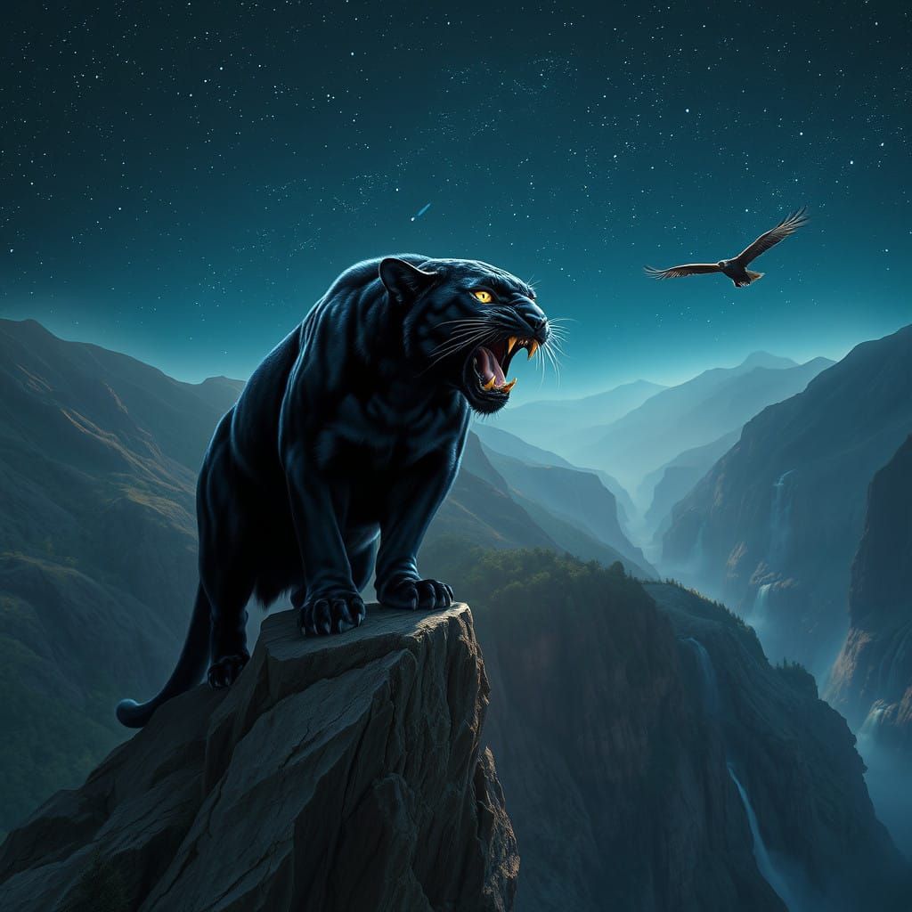 Regal Panther Embodied with Ancient Energy