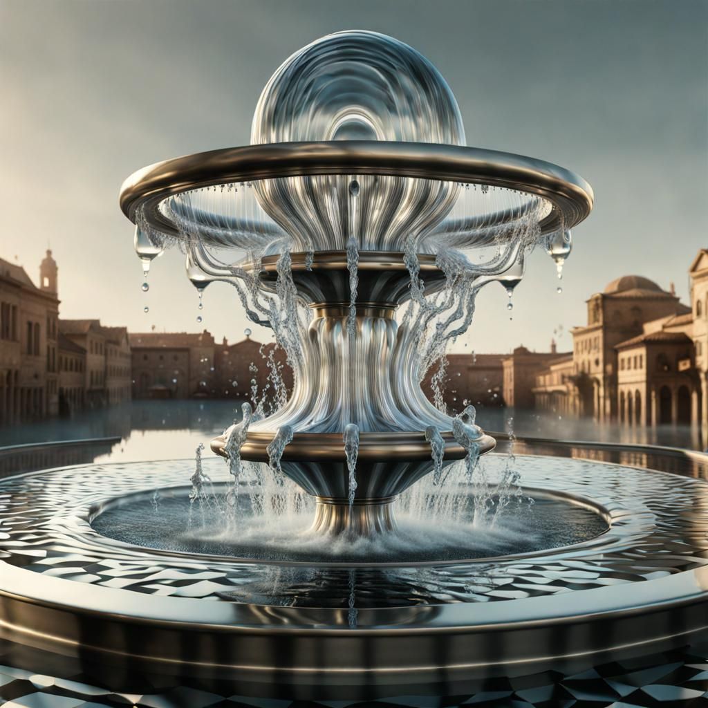 Eldritch M.C. Escher-Style Impossible Water Fountain