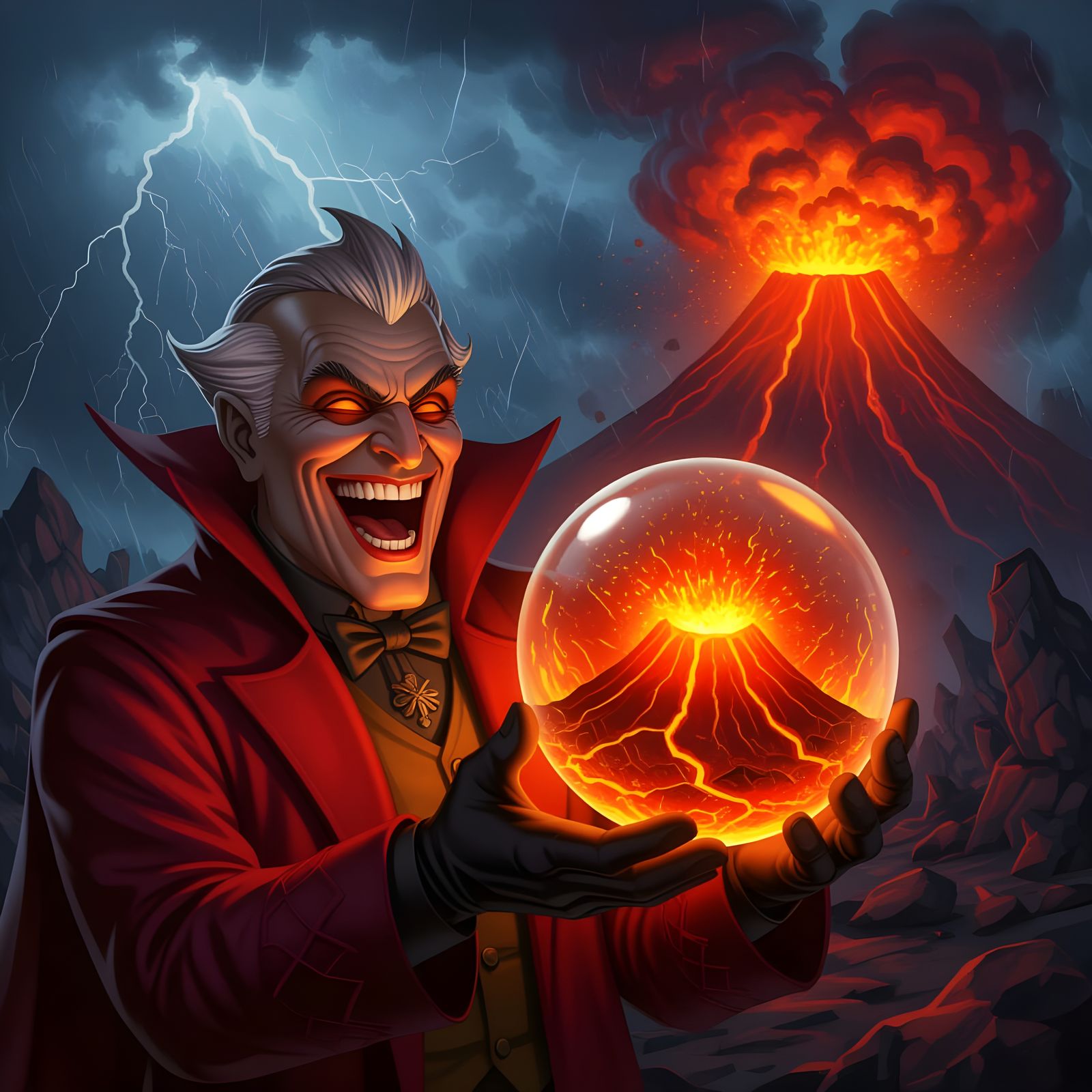 Dr. Inferno Laughs With Volcano