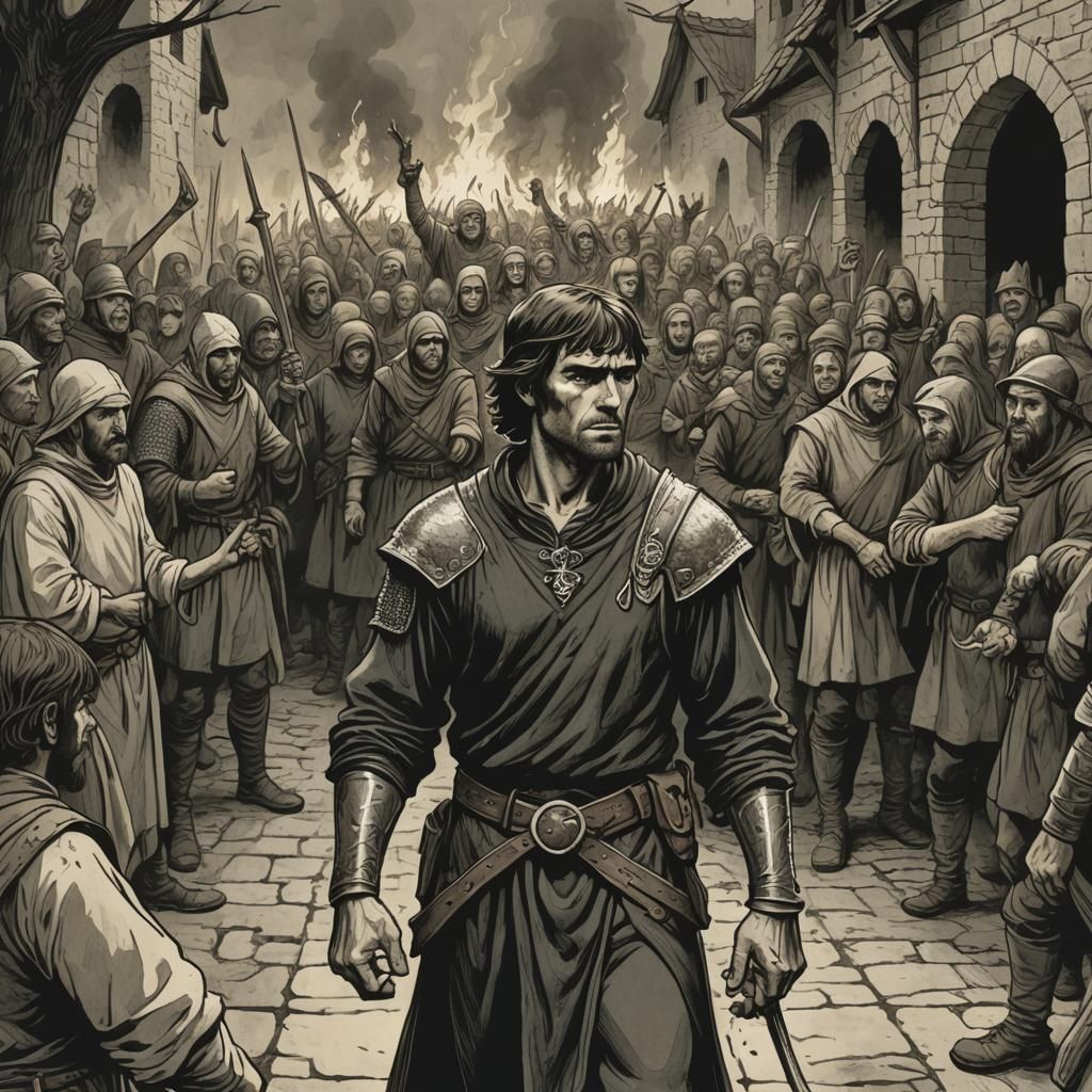 Fantasy Art: Man Rejects Helping Hand