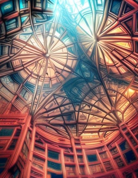 Intricate Abstract Art in Hyperrealistic Style