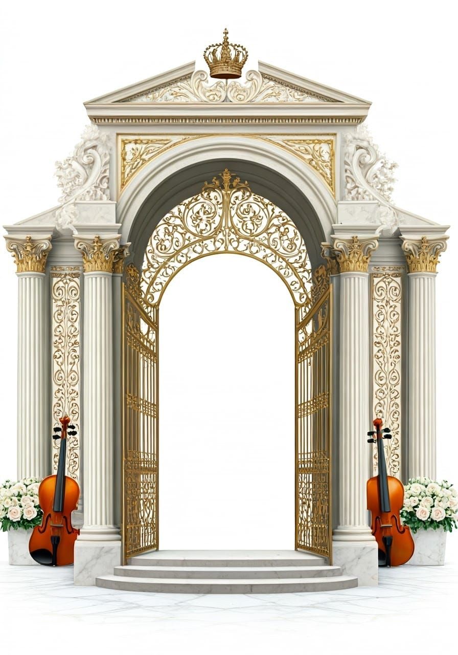 Elegant Hasidic Title Page in 3D Design