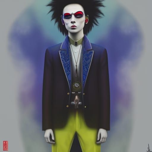 Hyperdetailed Whimsical Portrait Painting of a Man