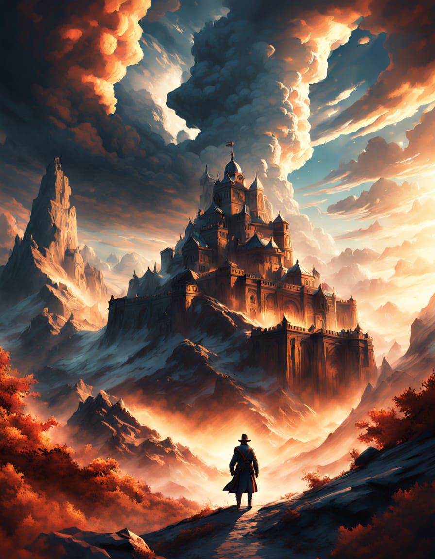 Epic Futuristic Officer Surrounded by Cybernetic Vortex in M...