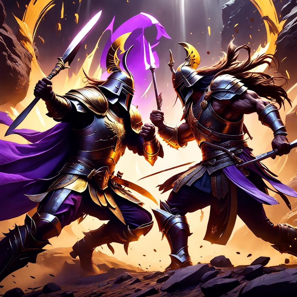 Epic Spork Battle: Dark Fantasy Concept Art