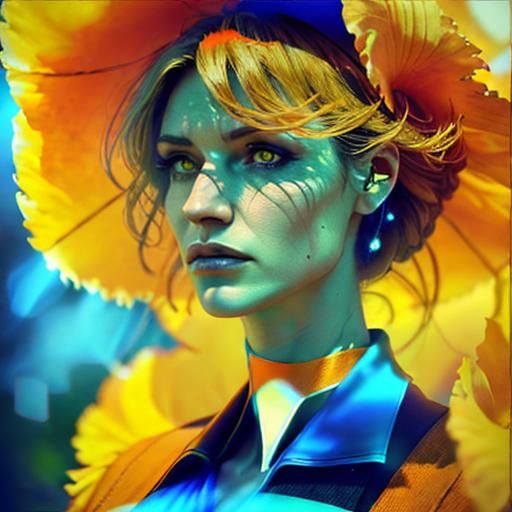 Moody Lone Figure in Hyper-Realistic Digital Art