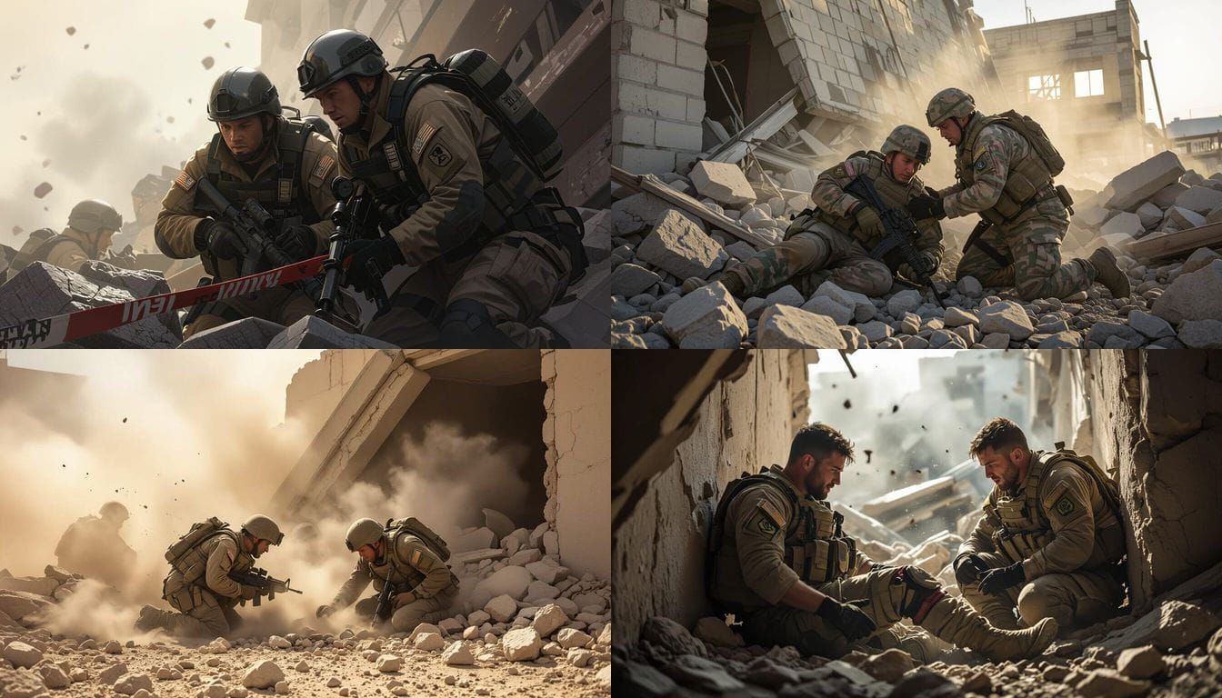 Two Soldiers Injured After Military Building Collapse