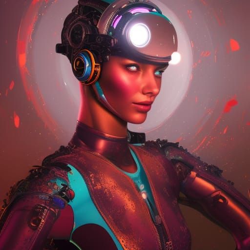 Vogue Cover: Girl with Robotic Headband