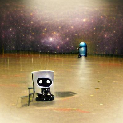 Lonely Robot Gazing at the Universe
