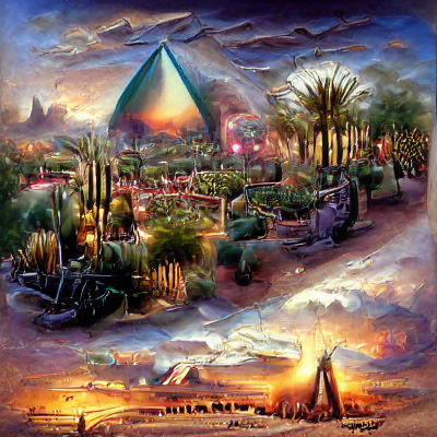 Desert Landscape Generated by AI