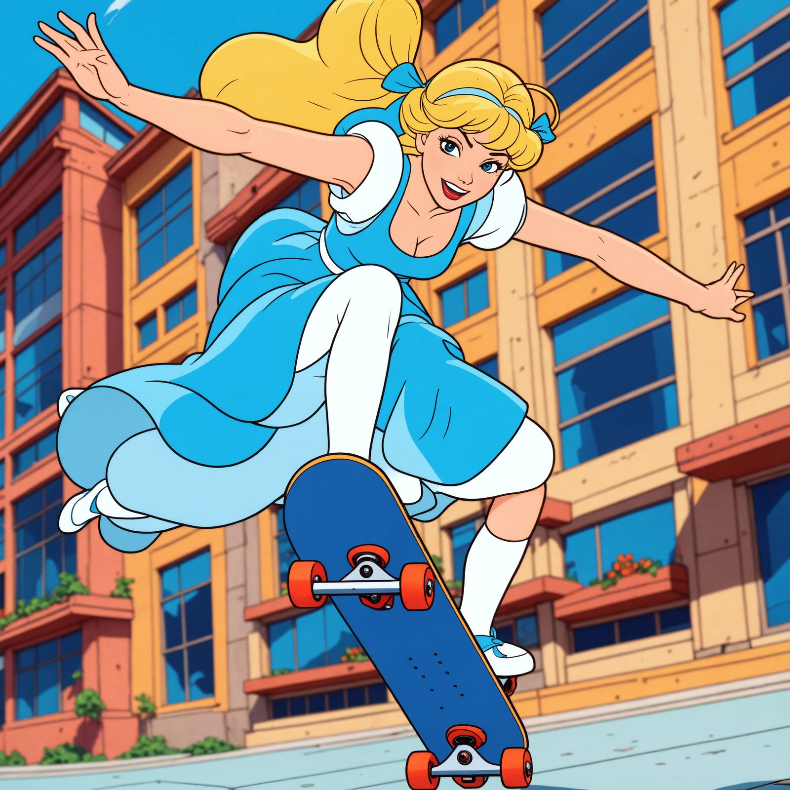 Cinderella Skates like a Pro 🛹👠