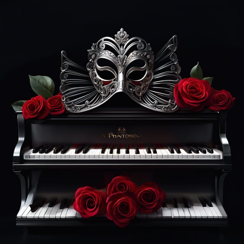 Phantom of the Opera Fantasy in Watercolor Style