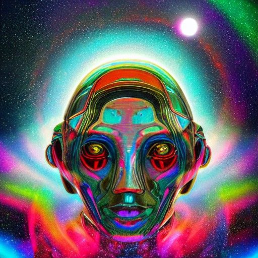 Cosmic Starship Illustration in 8K Resolution