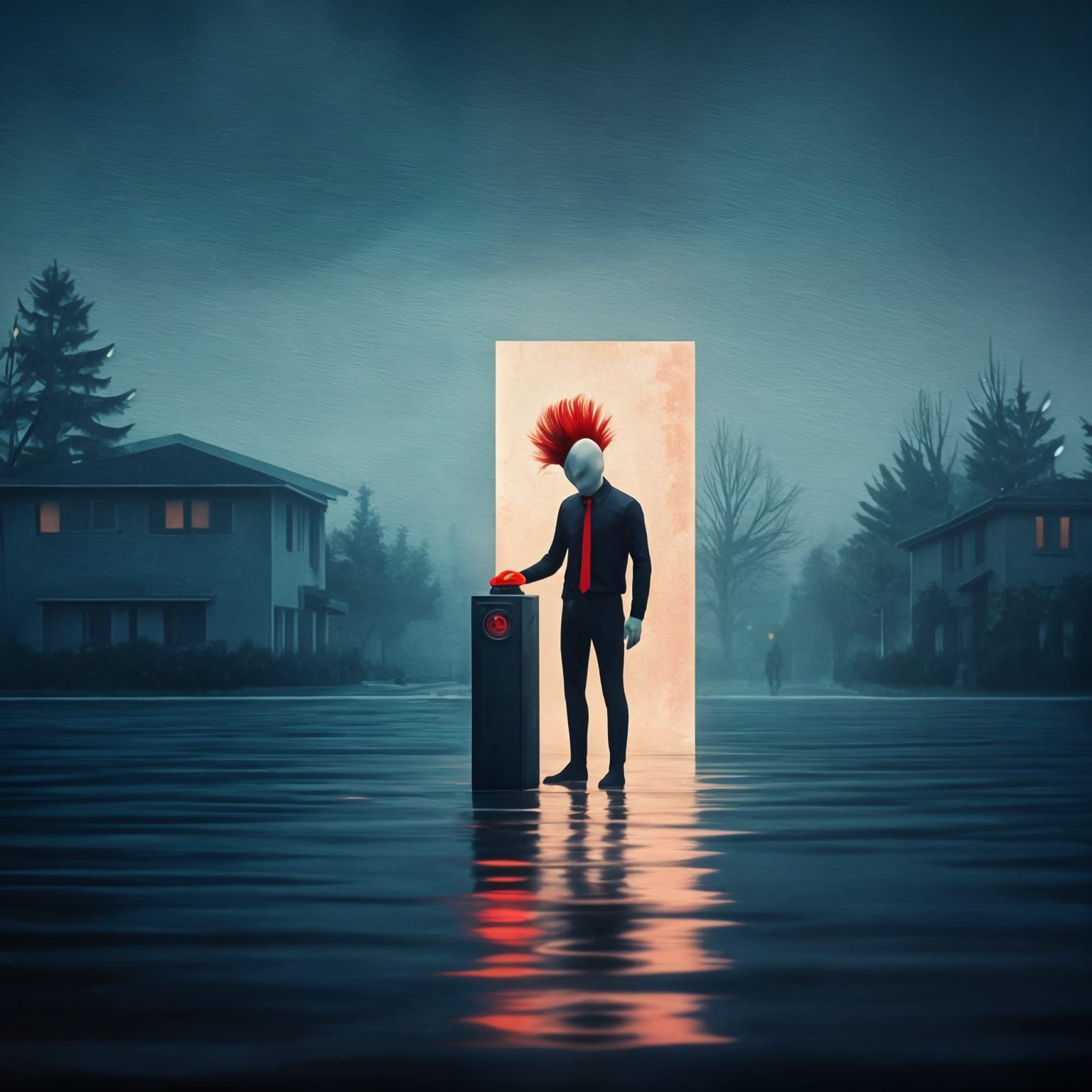 Mysterious Stranger in a Liminal Space