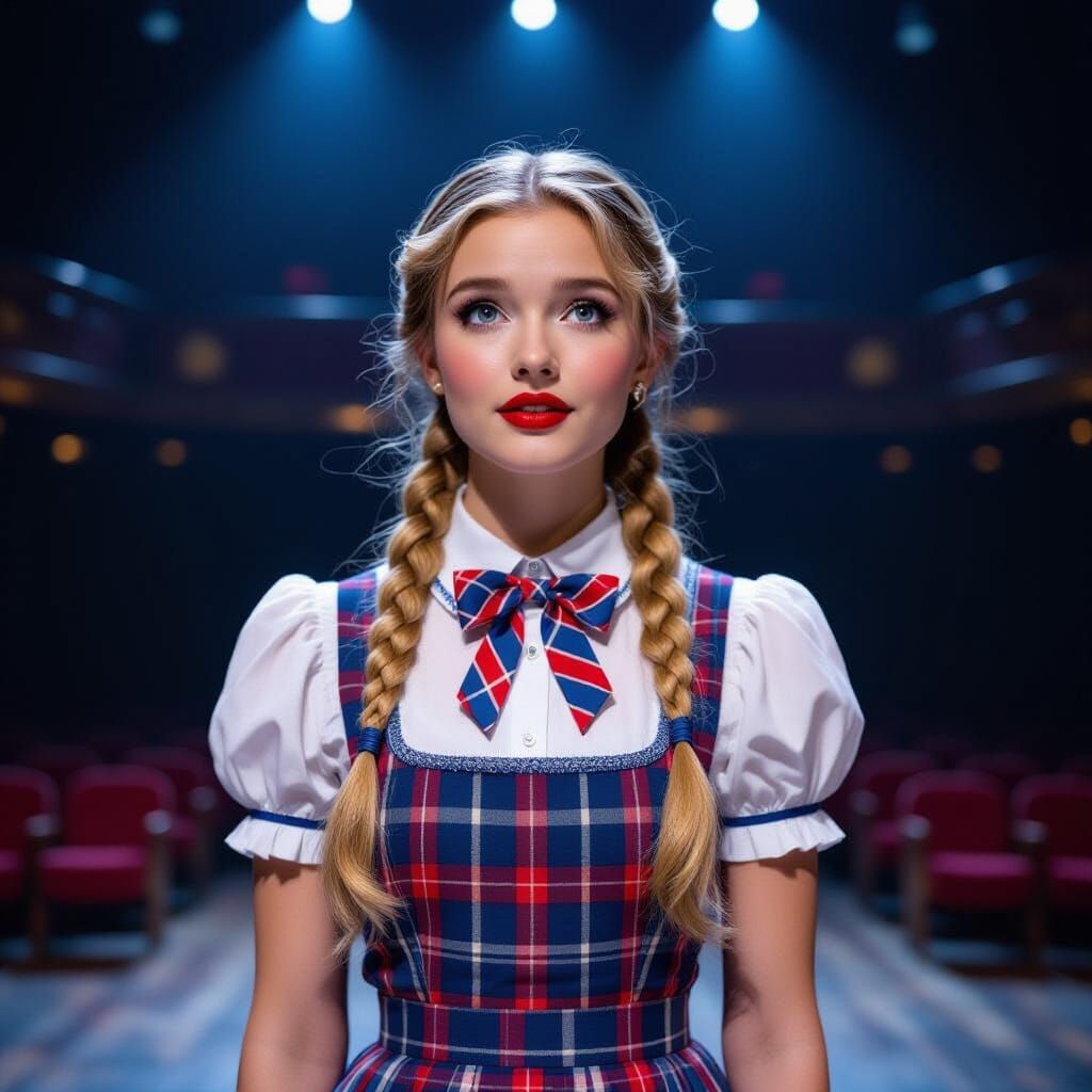 Alice Sings on Stage in Cinematic Style