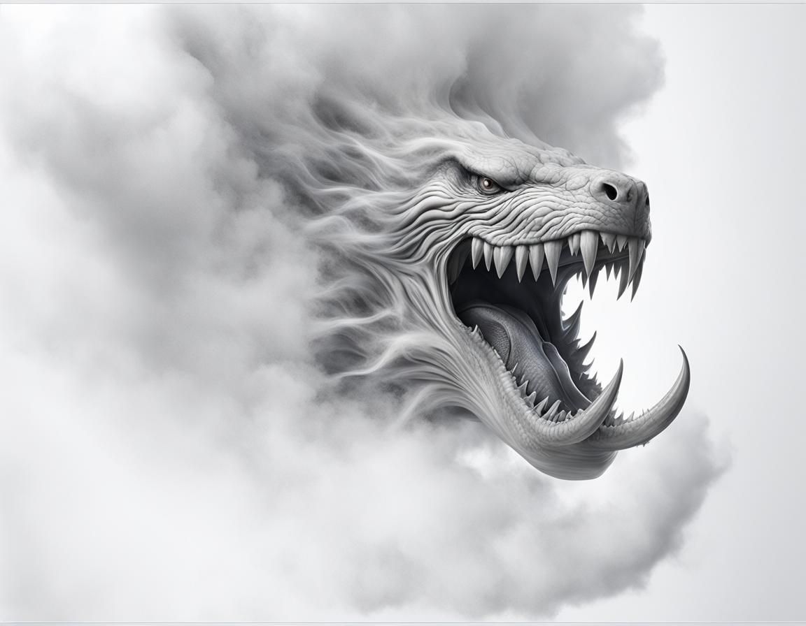 Obsidian Maw Emerges from Darkness in 3D Render