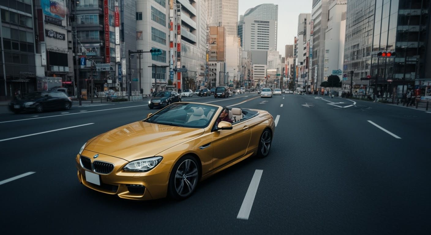 Sleek BMW 6 Series Coupé Cabriolet Cruises Tokyo Streets in ...