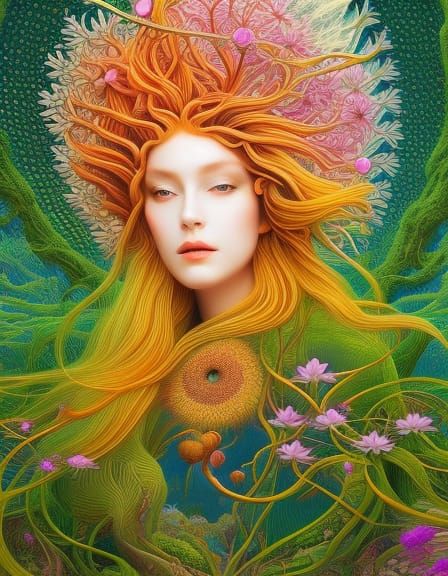 Wind-Walker with Wings in Warped Sunset Perspective