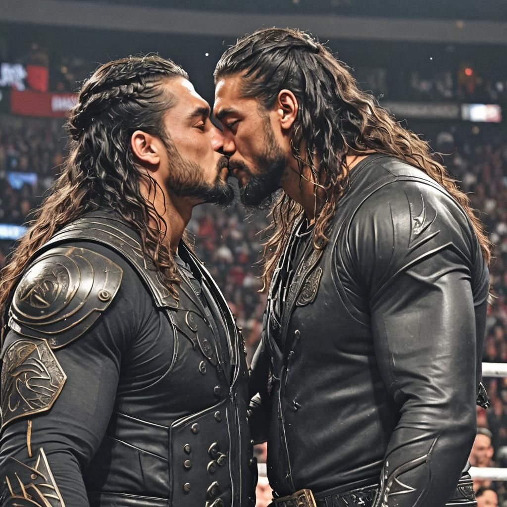 Two Men Embracing: An AI-Generated Image