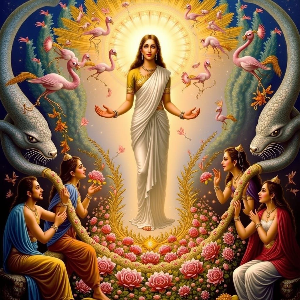 Masterpiece Painting of Beauty and Truth