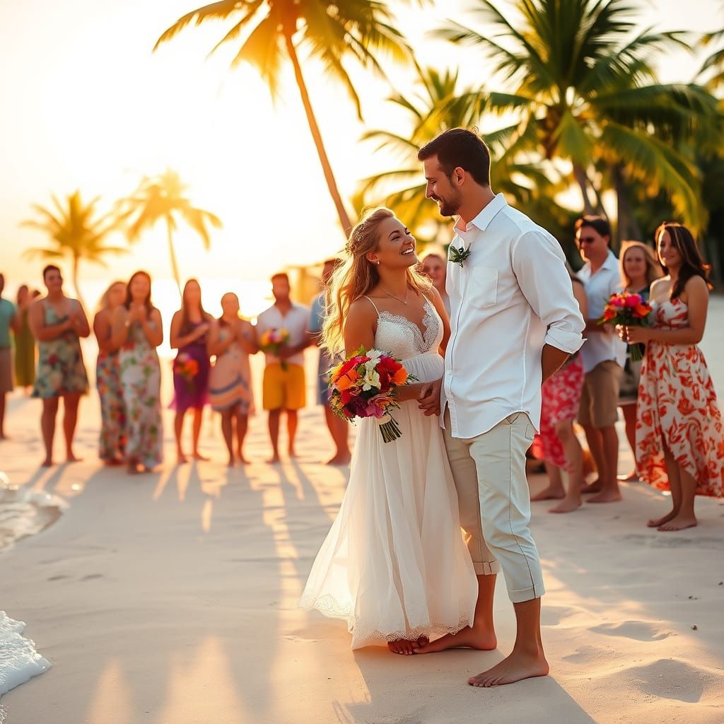 Beach Wedding at Sunset: A Celebration of Love