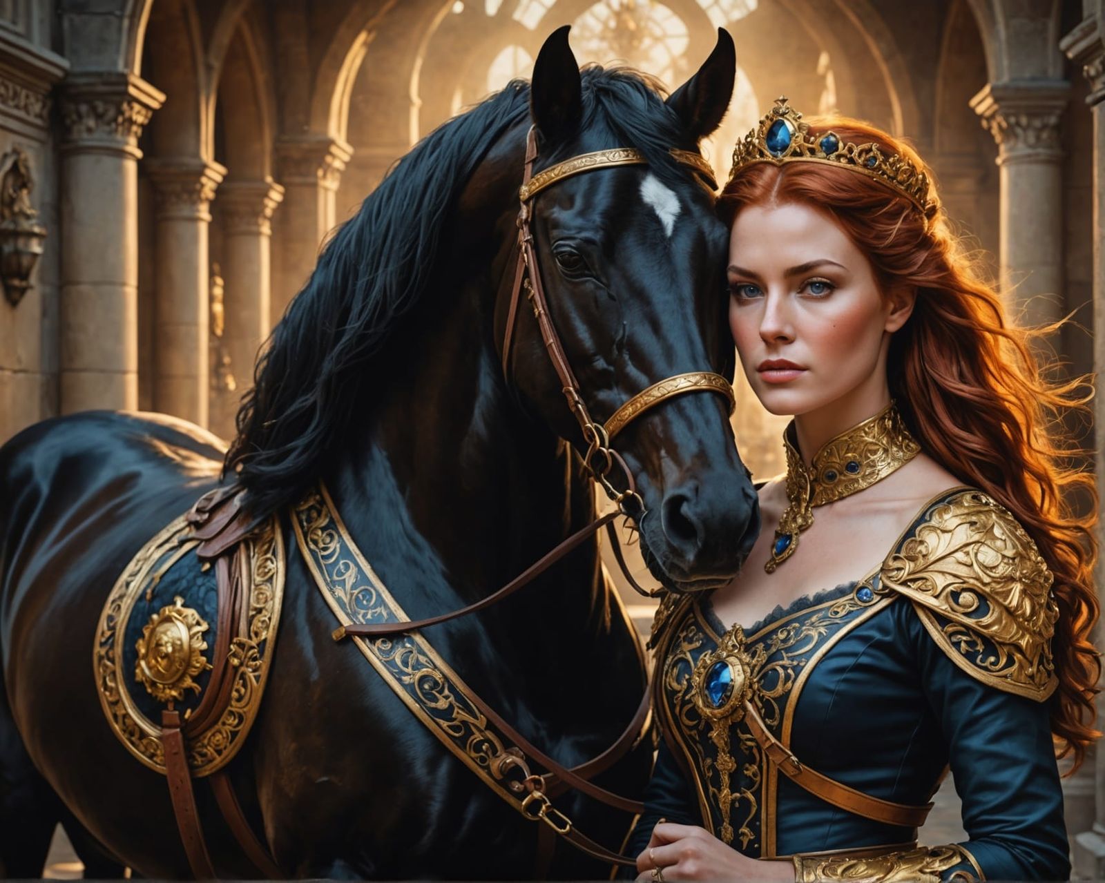 Most Beautiful auburn haired queen