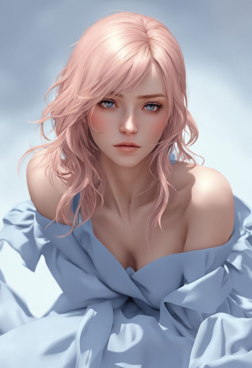 Anime Style Portrait of a Stunning European Girl