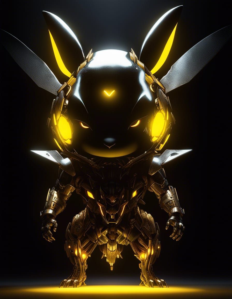 Pikachu Cyborg of Darkness: Ultra High Resolution Render