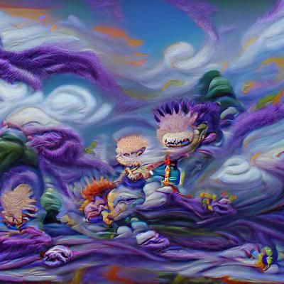 Detailed Rugrats Style Painting in 8K