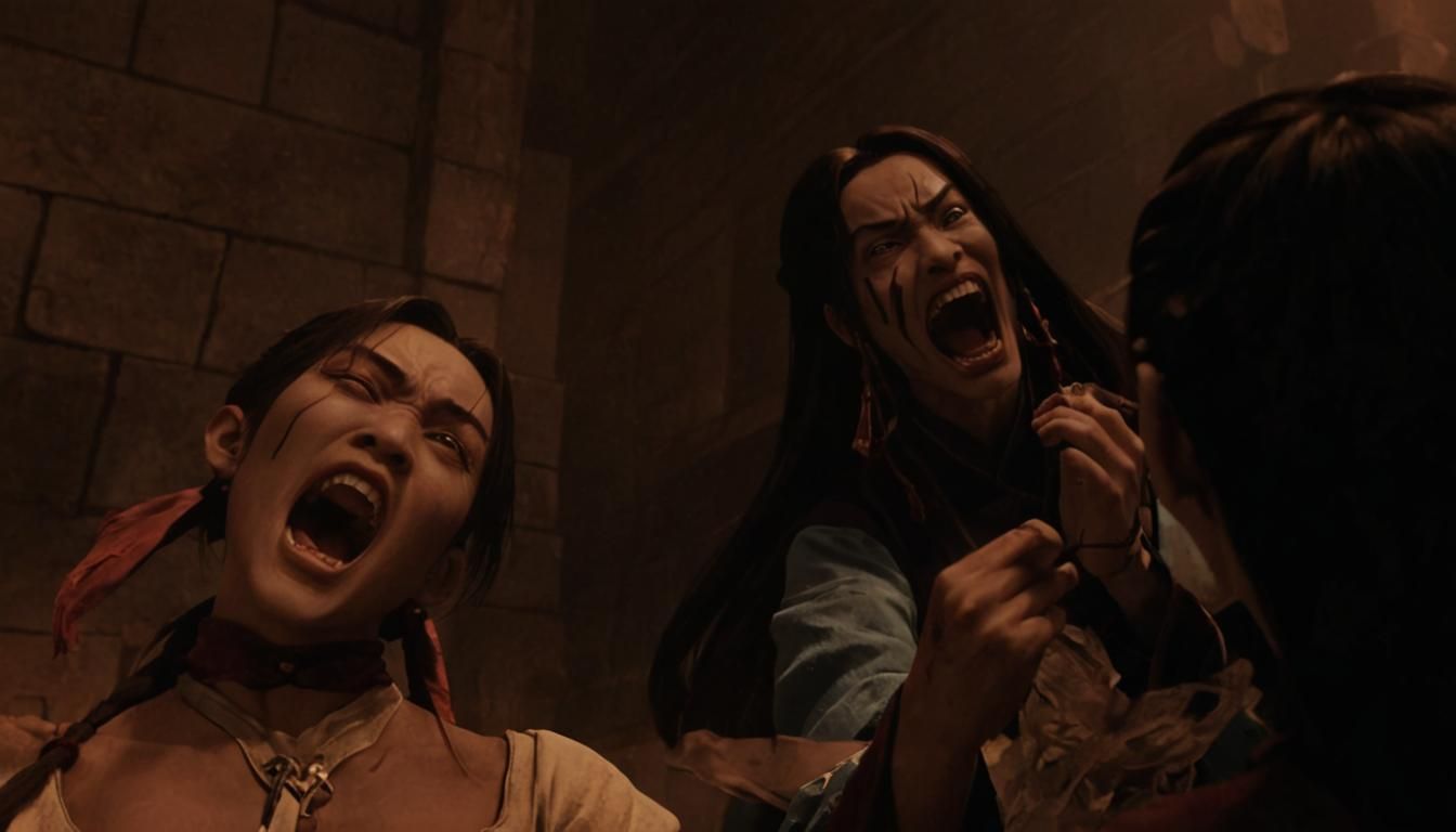 Azula and Katara as Vampires