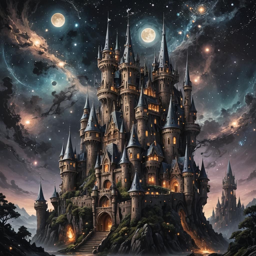 Abnormal synchronied chaos in the cosmos, dark fairy castle,...