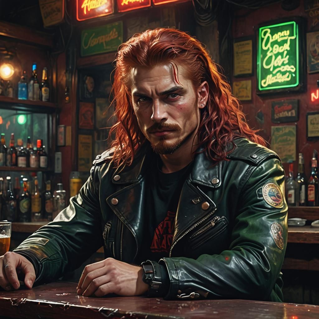 Quinn in Moody Dark Fantasy Painting Style