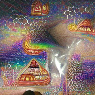 Abstract Psychedelic Pattern in Vibrant Colors