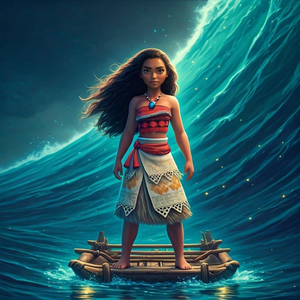 Moana of Motunui in Triadic Radiance