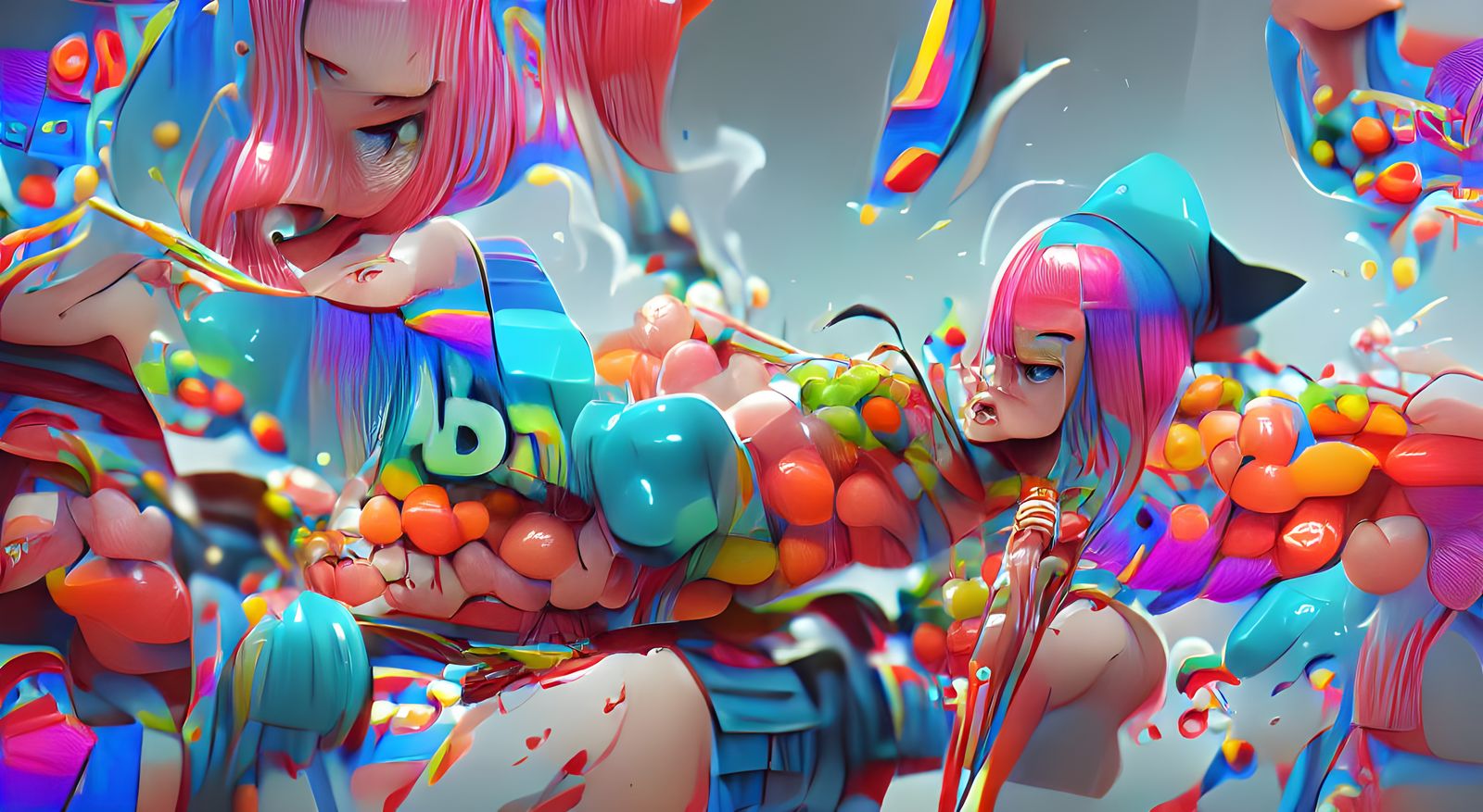 Colorful Candy Still Life Art