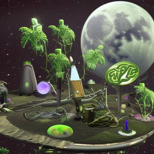 AI Image of Lunarpunk Concept