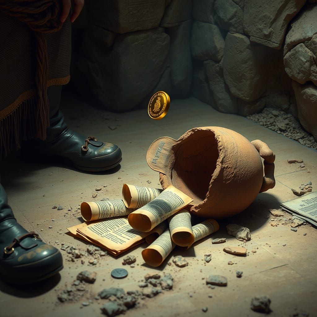 Archaeologist Discovers Ancient Treasure in Cracked Clay Pot