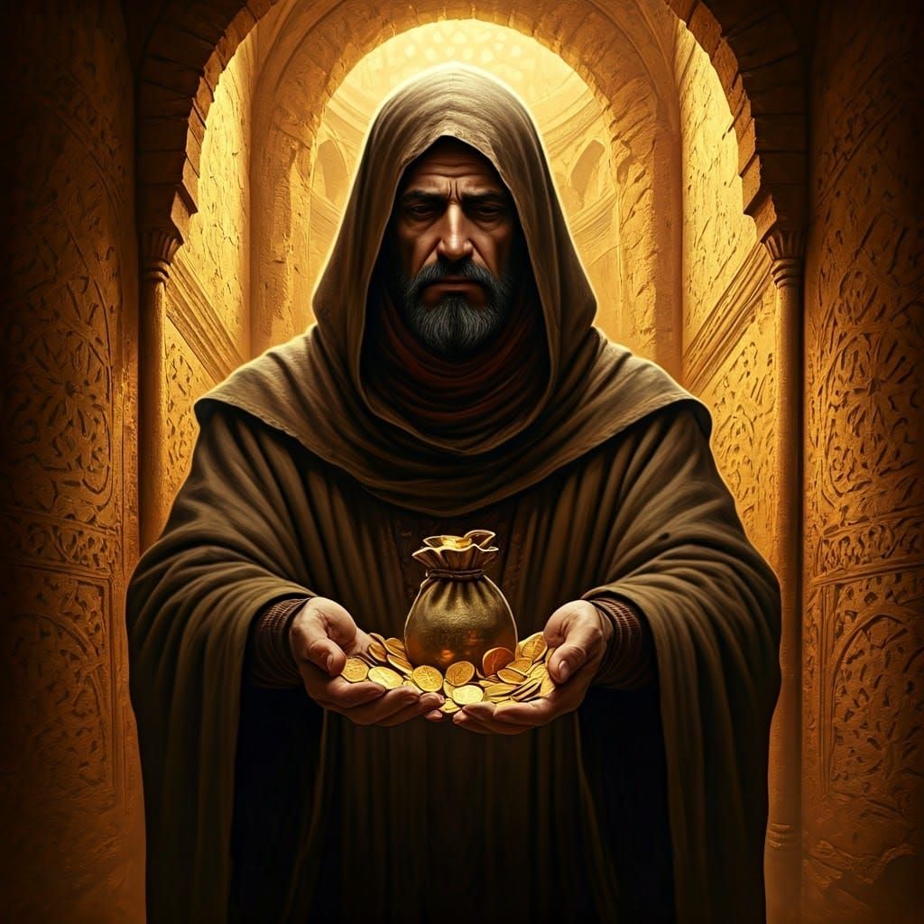 Solemn Figure Offers Gold in Atmospheric Setting