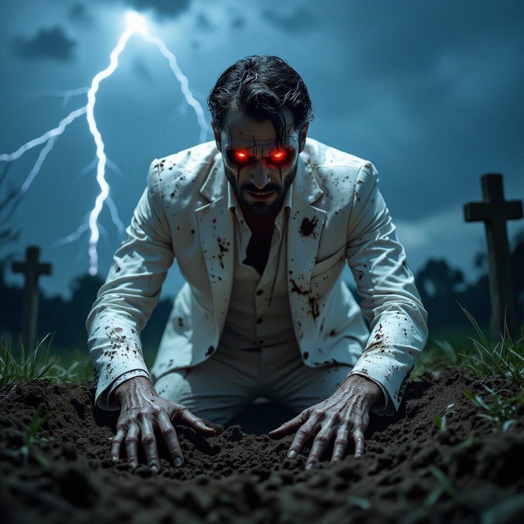 Man Rises From Grave In Evil Resurrection