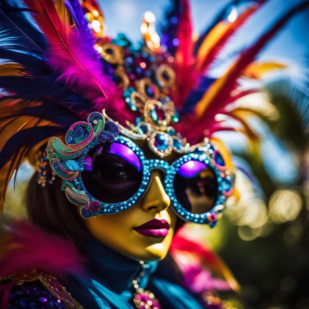 Funky Masquerade Monster in Highwaymen Style