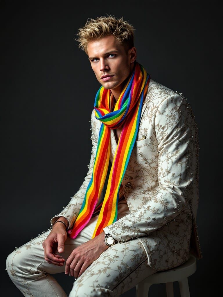 Surreal Fashion Portrait in Excessive Haute Couture