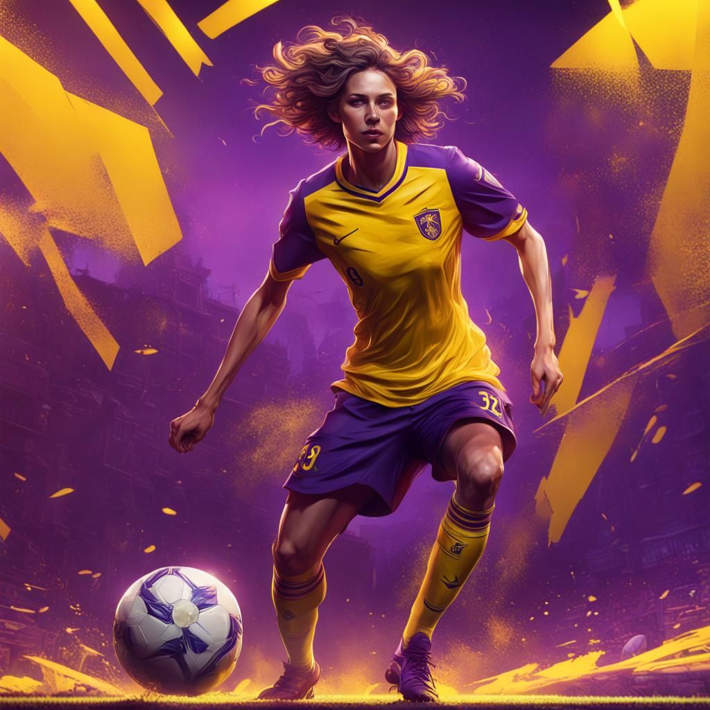 Soccer in Dark Fantasy Style, 8K Resolution