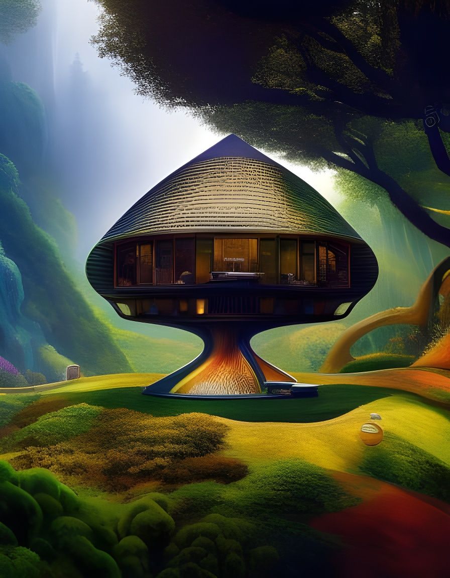 Treehouse in a Bottle: Maximalist Ink Painting