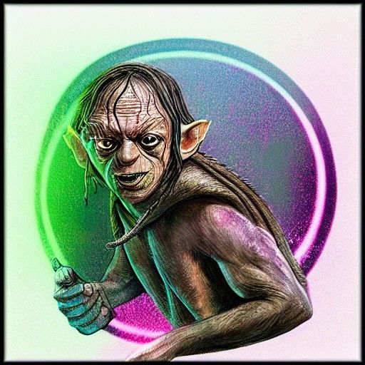 Gollum in Holographic Astral Cosmic Style