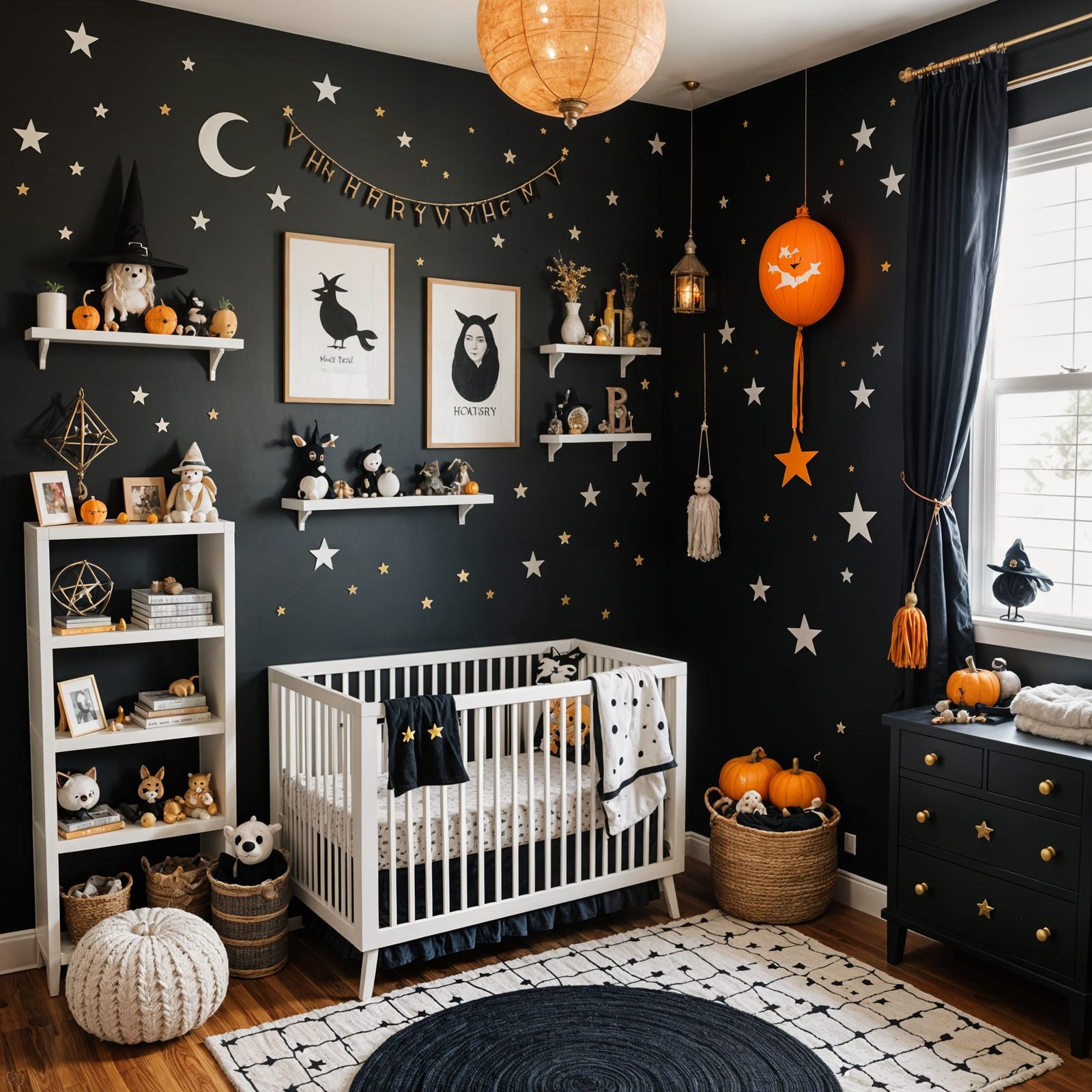 Whimsical Witch in a Cozy Nursery